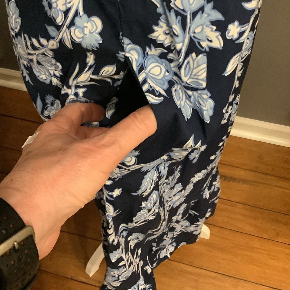 NWT ❤️ J. Crew Tiered Poplin‎ Puff Sleeve MIDI Dress 👗 - Picture 5 of 7